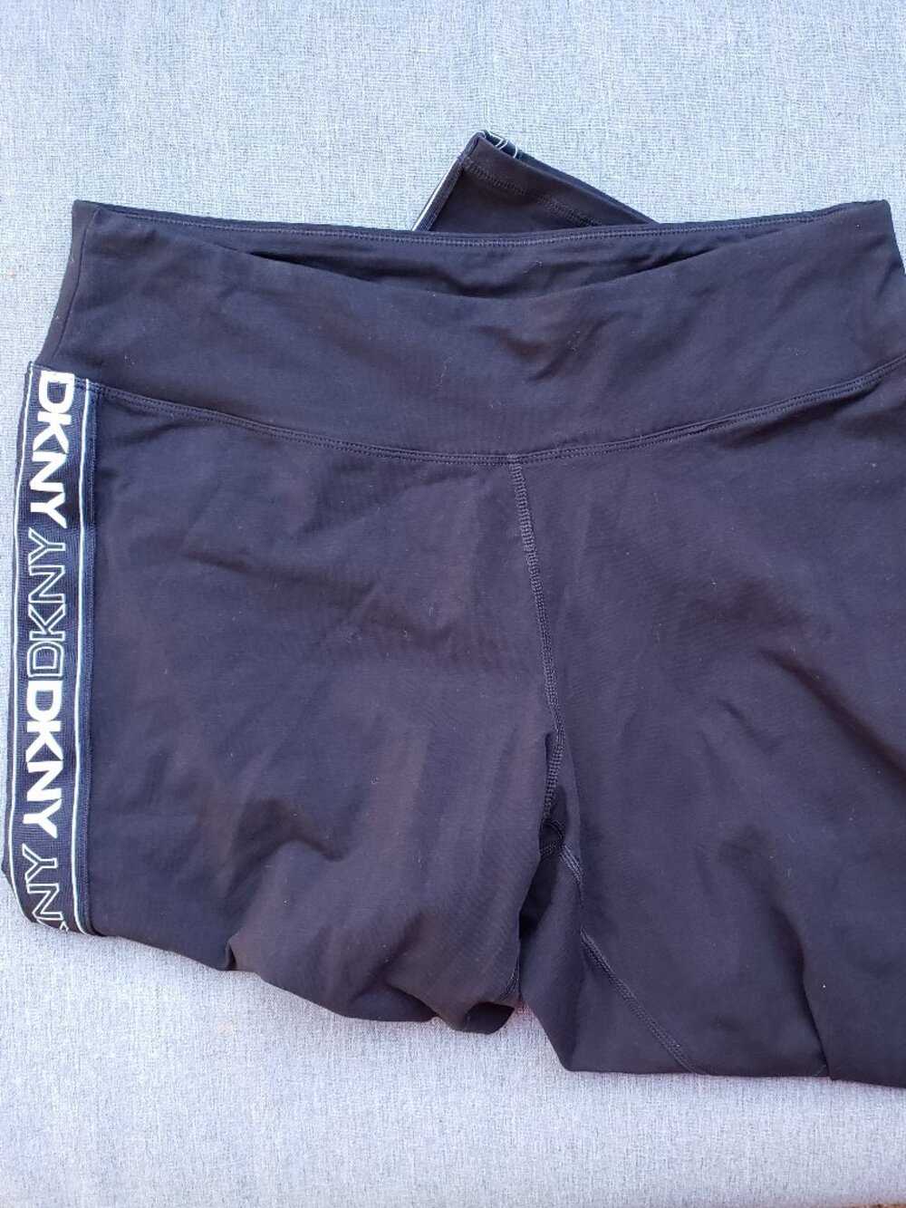BNWT DKNY Sport Logo Graphic Leggings jet black (2X)